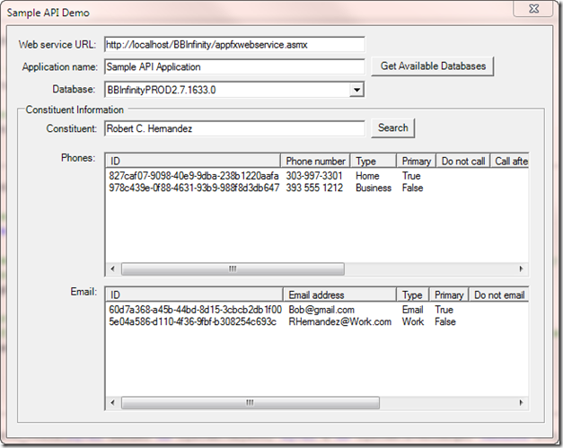 Use WebAPI to Retrieve a Data List