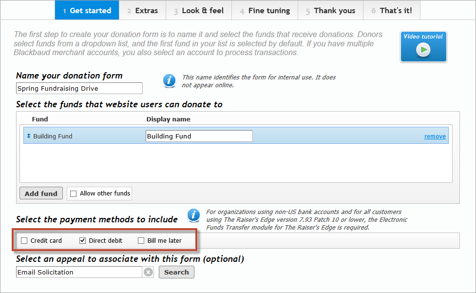 Disable credit card payment option