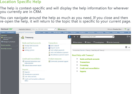 Help topics are context-sensitive