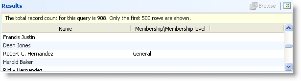 Export Definitions and Query Comparison
