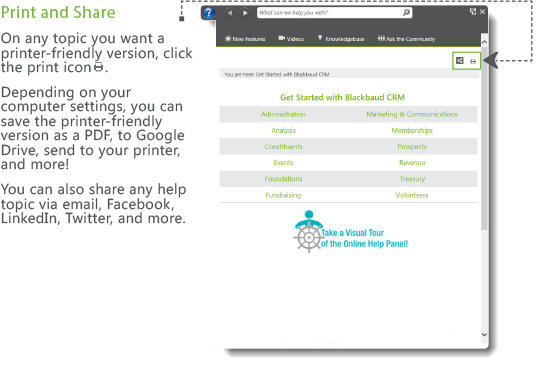 Print and share the help topic