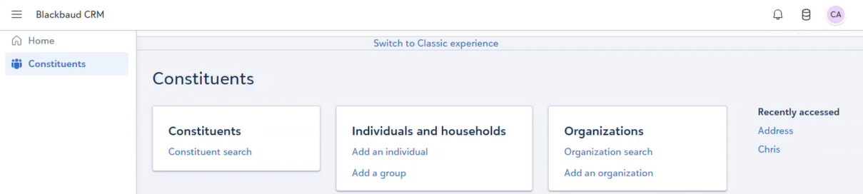 constituent homepage