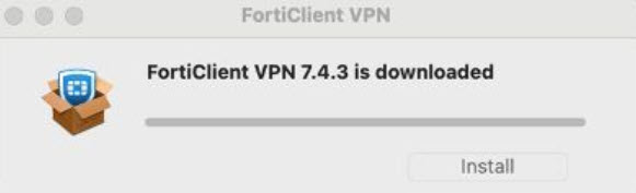 Download FortiClient VPN with option to install