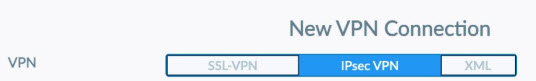 Create new VPN connection as IPsec VPN