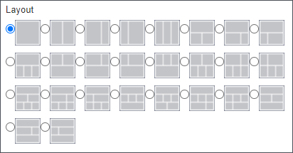 Image shows the Settings pop up, which you access from the top left of the Create Templates page. Image shows settings which enable you to rename/title, change page and column widths, adjust alignment, enable responsive design, select layouts with additional columns, and use locks to prevent editors from making specific changes.