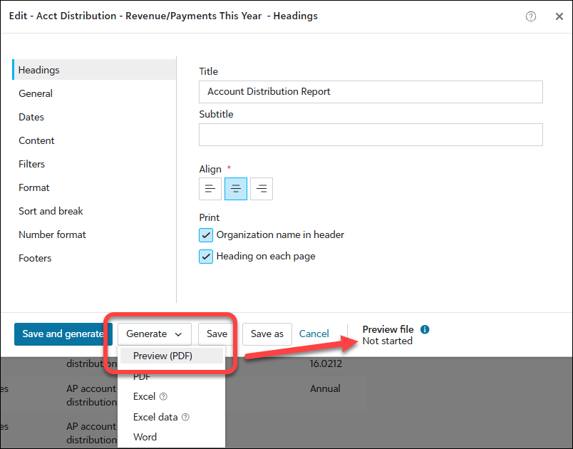 Generate Reports Tutorial