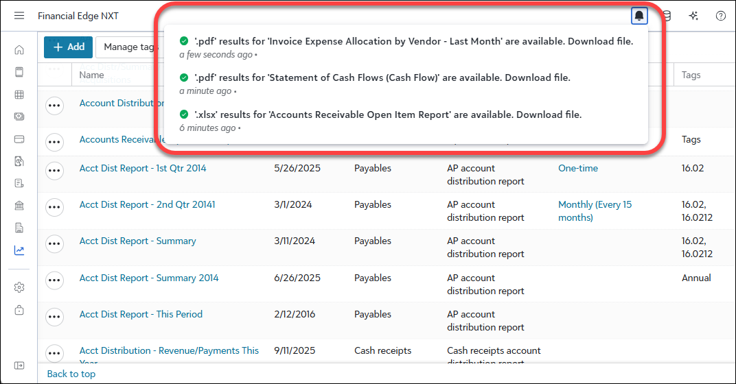 Generate Reports Tutorial