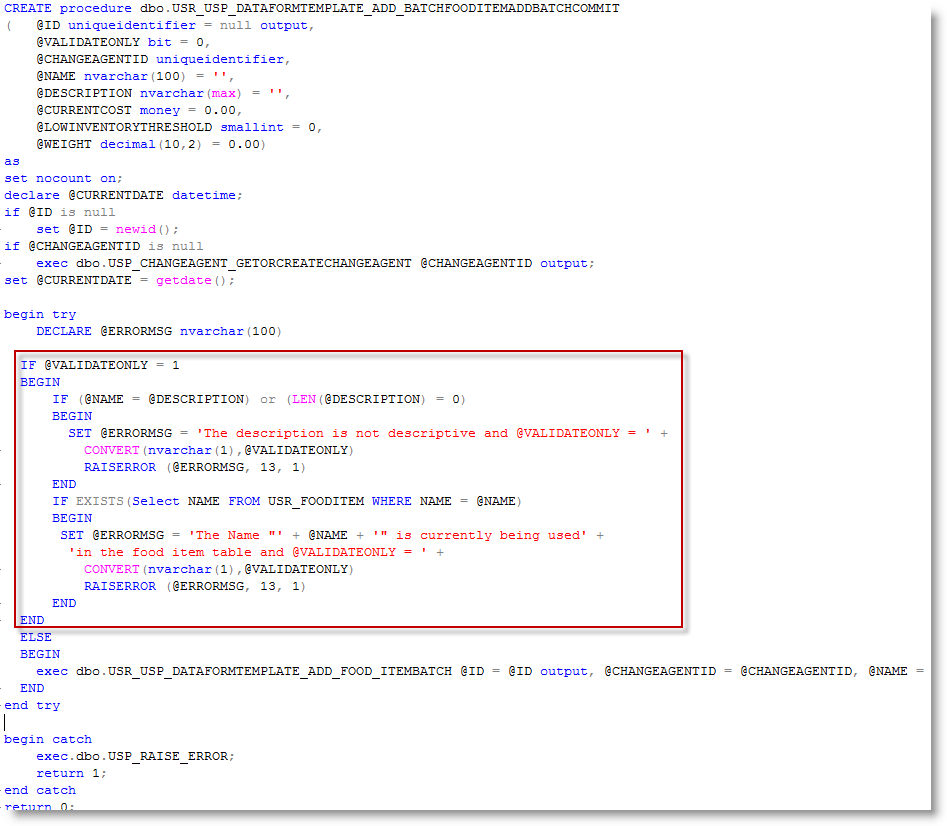 Exercise 14 Validating a Simple Batch