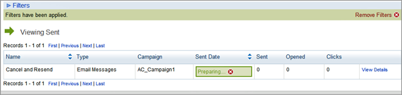 Email delivery status