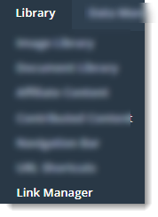Link Manager navigation under Library