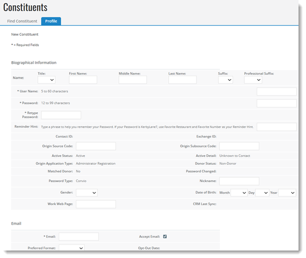 Example Constituent Record