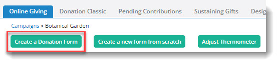 Create a Donation Form