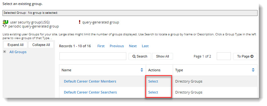 Screenshot Donation Form Existing Group