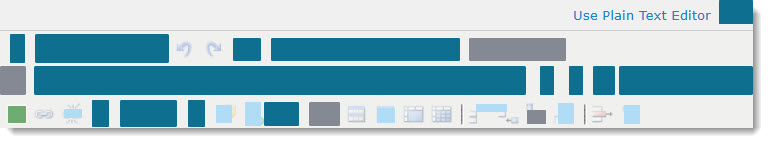 Use Plain Text Editor option is in upper right corner of the Rich Text Editor.