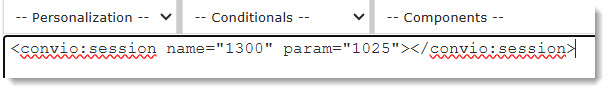 S tag example code