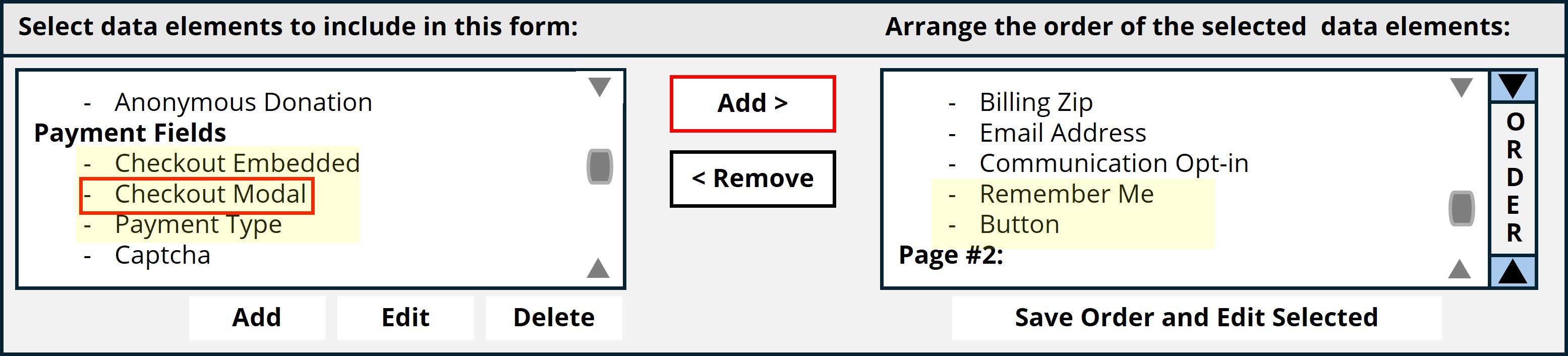 Add data element