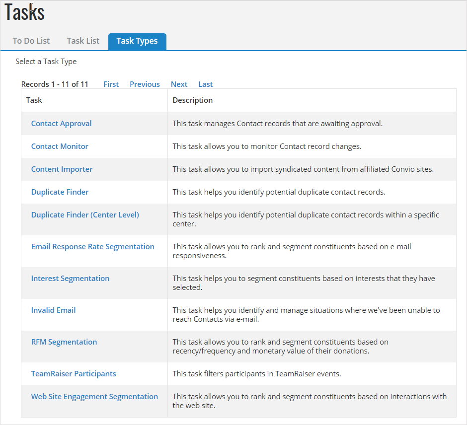Task Types