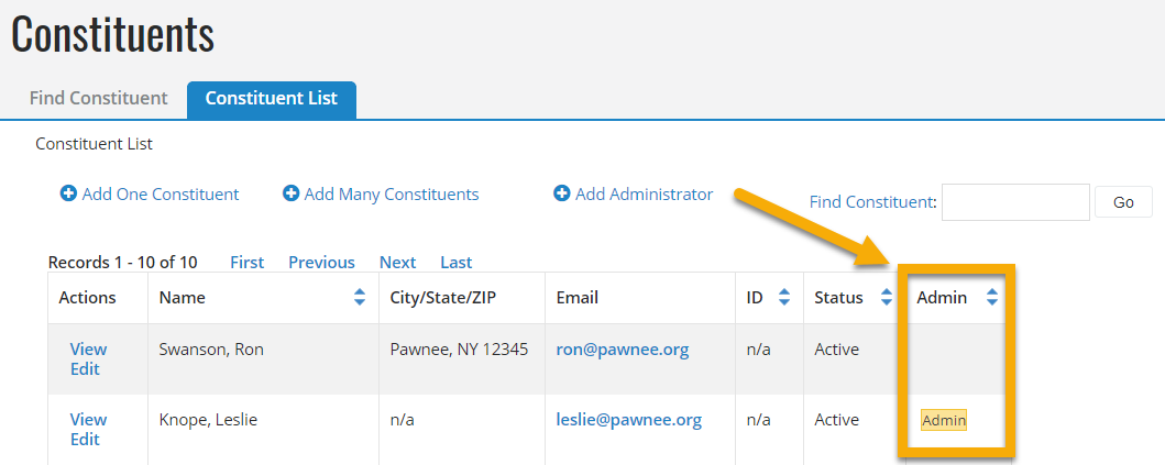 Admin Status Field