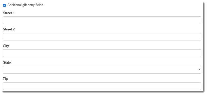 Example additional fields