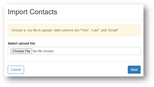 Example dialog window.