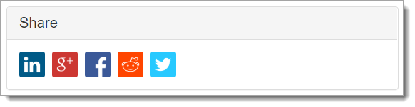 Example Share social media links