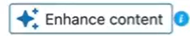 Enhance Content Button