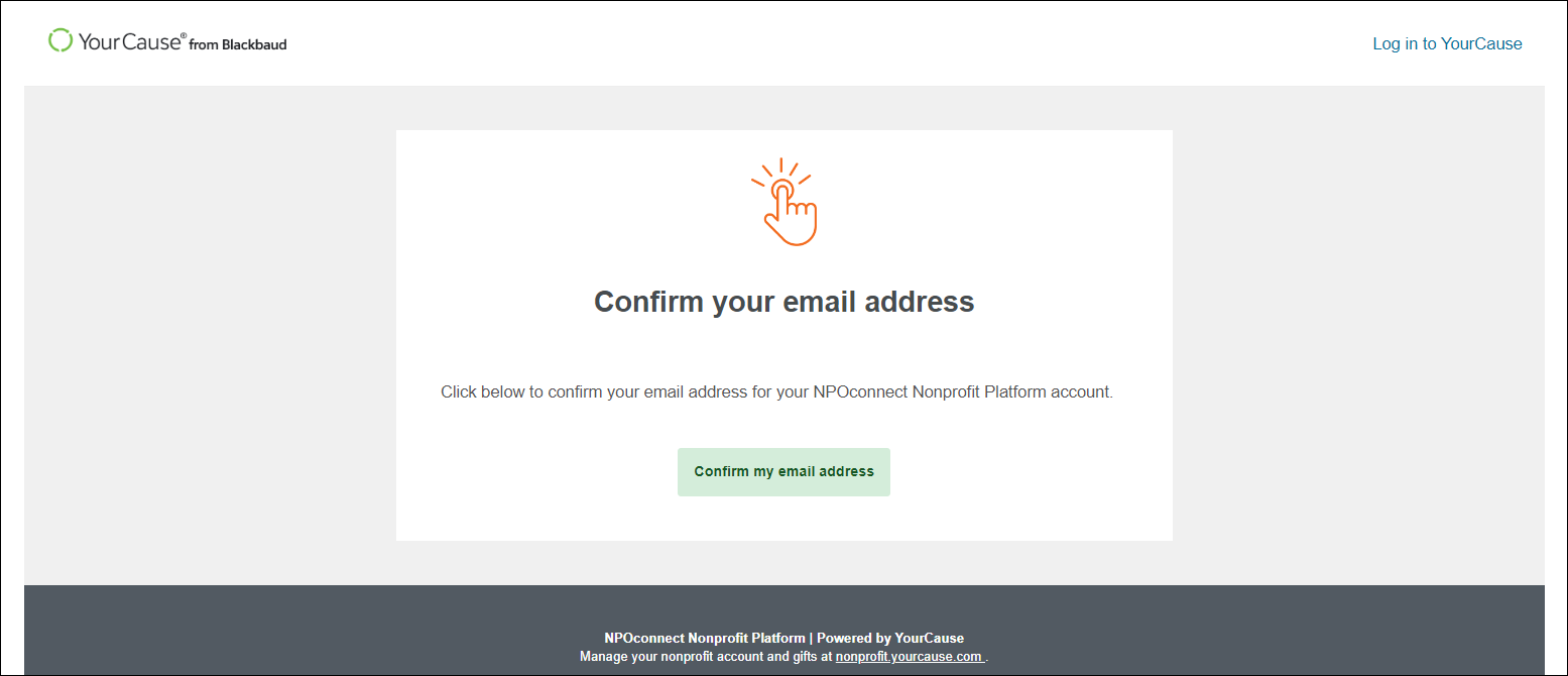 Confirm Your Email Address verification email