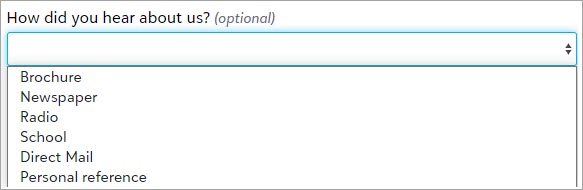 Donor only chooses one response