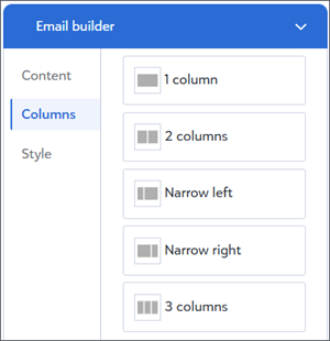 Email text editor with placeholders.