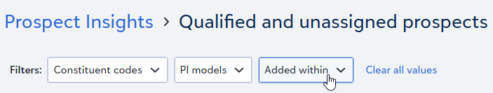 Added within filter