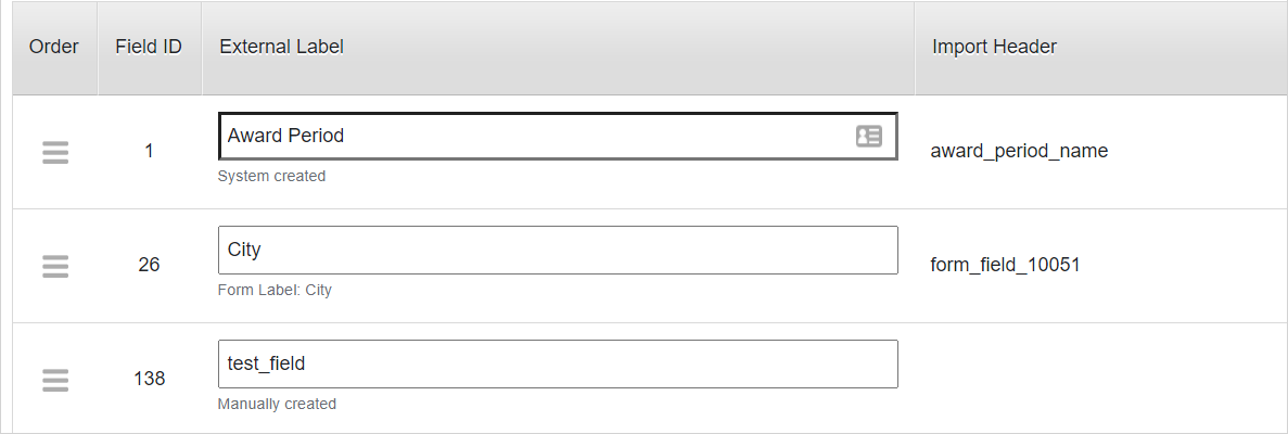 Recipient disbursement fields
