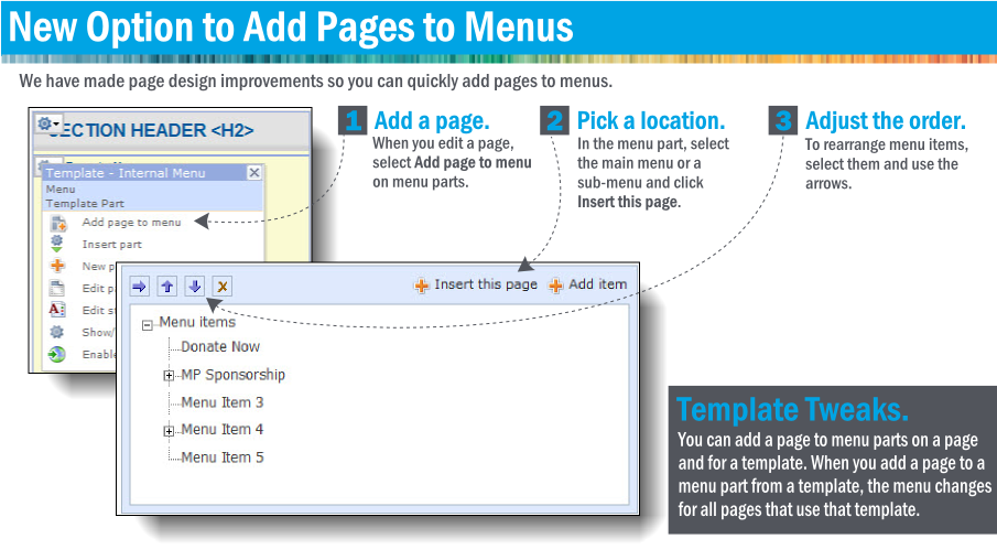 Add Page to Menu